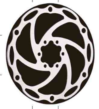 Диск тормозной велосипедный (mod:BL-017, Ø140mm, на 6 болтов) Мукачево