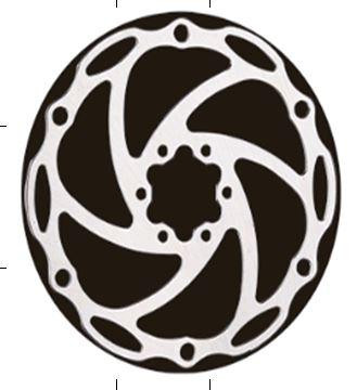 Диск гальмівний велосипедний (mod:BL-017, Ø140mm, на 6 болтів) Мукачево - фото 1