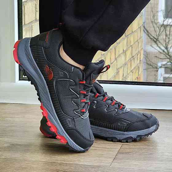 Мужские Кроссовки The North Face Черные с Красным Норт Фейс (размеры: 40,41,42,44) ВидеоОбзор Днепр