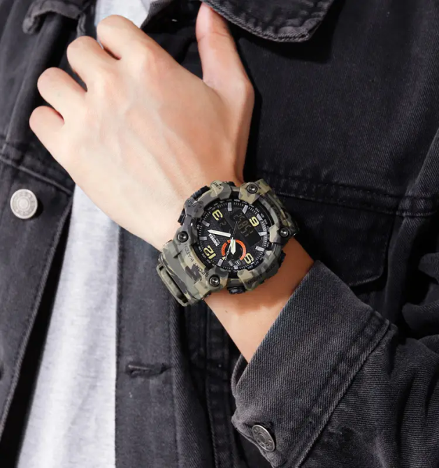 Мужские наручные часы Skmei 1520 Камуфляж Киев - изображение 8