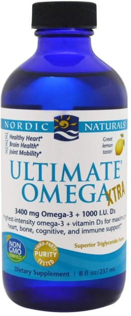 Омега 3 Nordic Naturals Omega Xtra  237 мл лимон Київ - фото 1