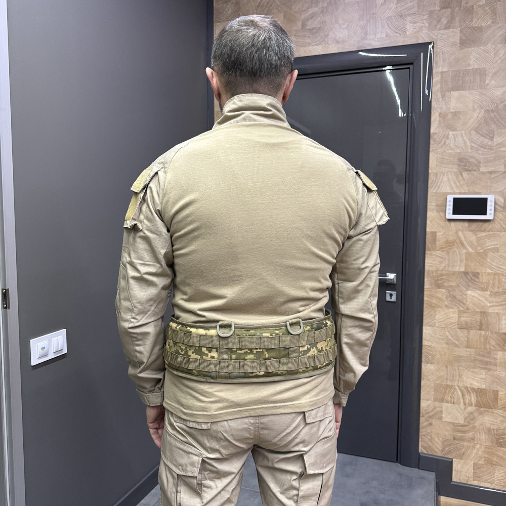 Пояс разгрузочный с Молли, Пиксель, Cordura 1000D, WINTAC, варбелт тактический боевой пояс, разгрузка поясная Solmir Киев - изображение 3
