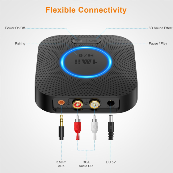 Ресивер Bluetooth аудіоприймач 1Mii B06 Plus Луцк