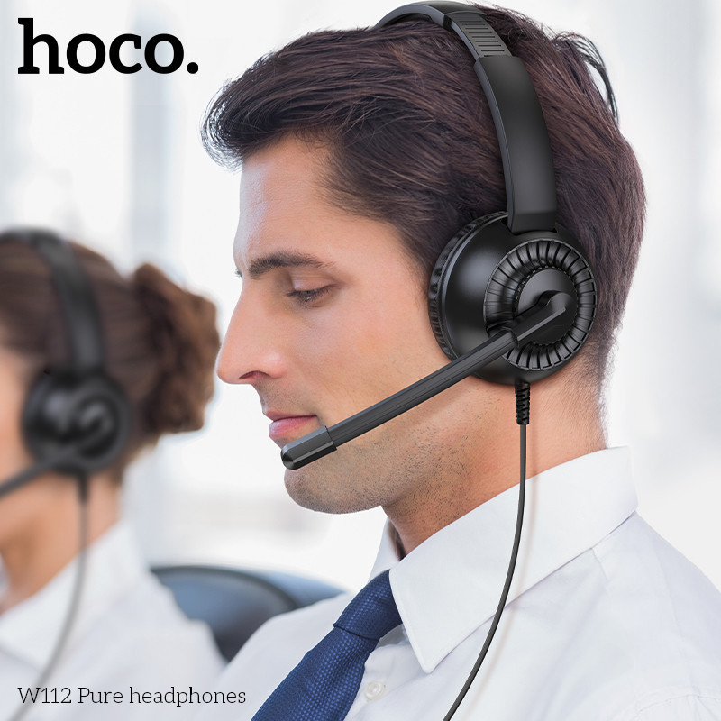 Наушники игровые HOCO W112 Pure headphones Black Одесса - изображение 7