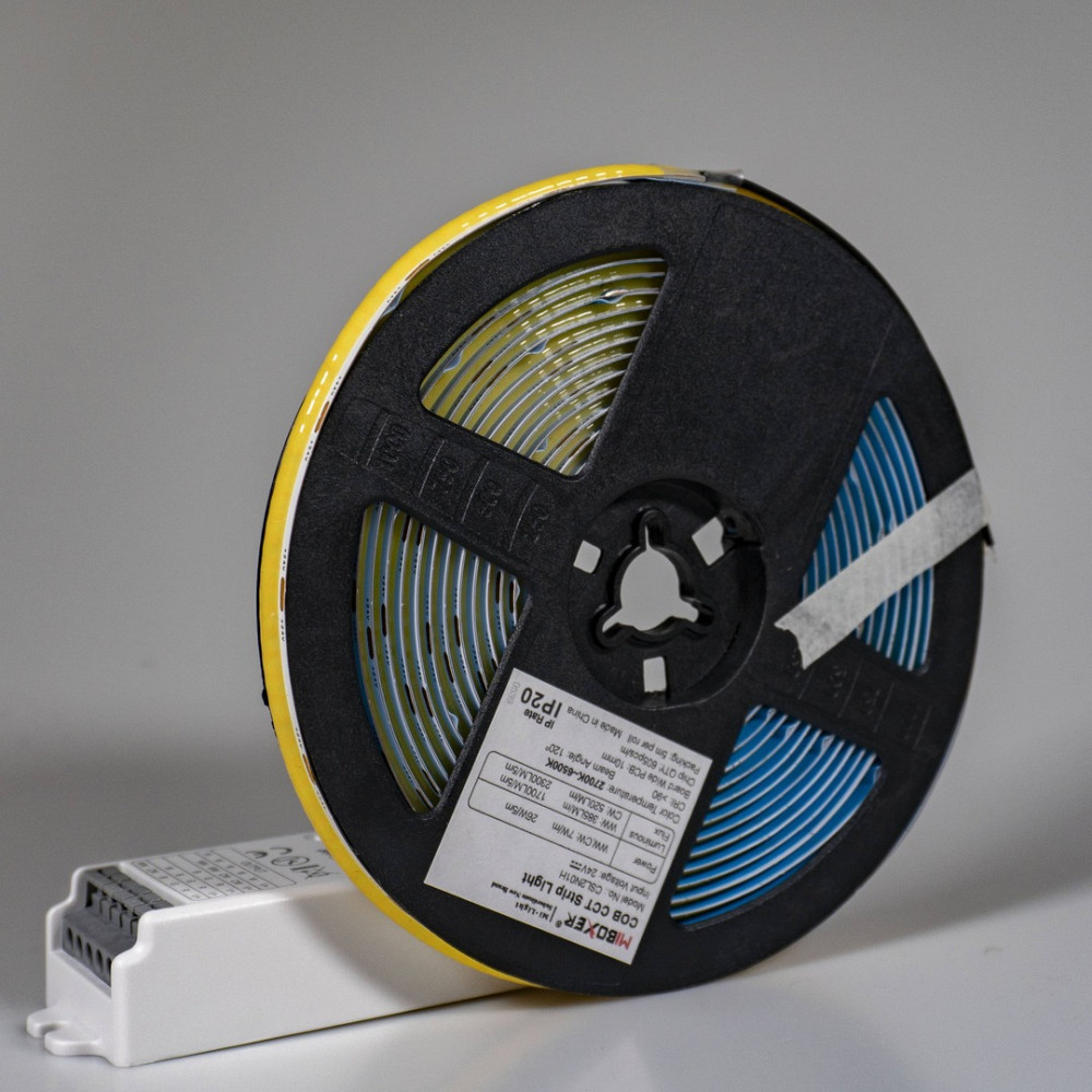 Miboxer LED стрічка COB Tunable White, 8мм, CCT Tunable White 2700K-6500K, 7W/m, 520LM/m 24V IP Київ - фото 9