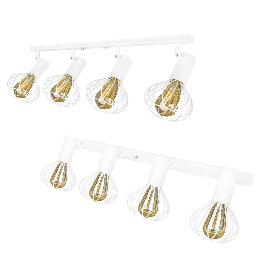 Потолочный поворотный светильник лофт Е27-4 Lotus NL 14151-4 WH Киев - изображение 1