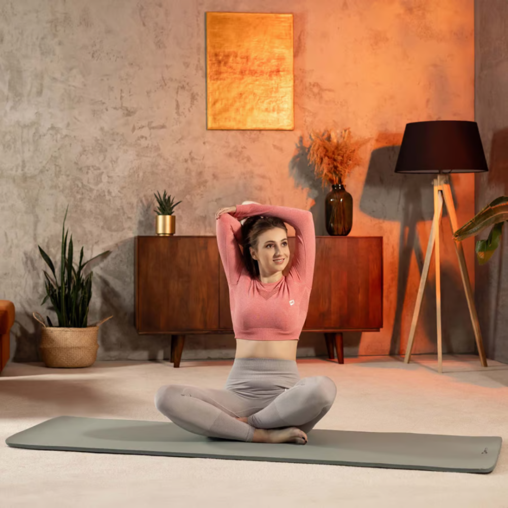 Колрик для йоги Hop-Sport HS-NB010GM NBR 1см оливковый Киев - изображение 9