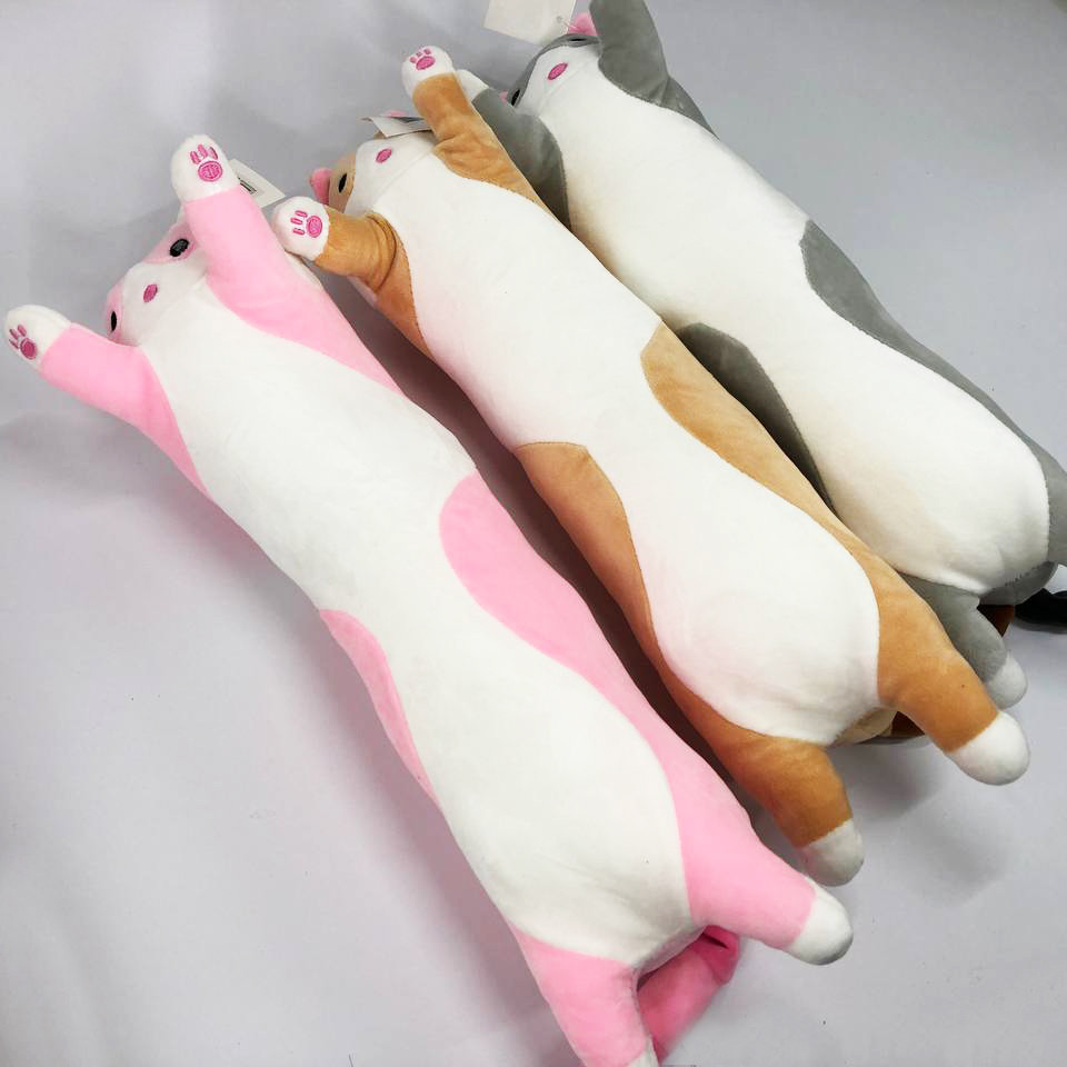 Кот обнимусь мягкий 50 см, Кот-подушка подарок для девушки, Игрушка антистресс котик XG-76 Львов - изображение 5