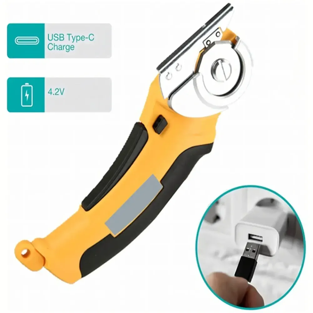 Беспроводные электрические ножницы / Аккумуляторный дисковый резак для картона, Электроножницы до 6 мм, 4 В Коломия - фото 3