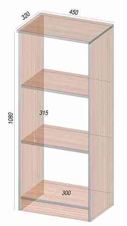 Тумба офісна ОПМ-1, Дуб Аппалачі, 450/320/1080 Львів