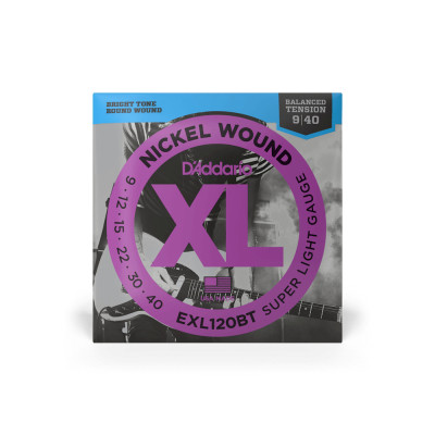 Струны для гитары D'Addario XL Nickel Wound Balanced Tension Super Light (09-40) (EXL120BT) Винница - изображение 1