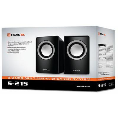 Акустическая система REAL-EL S-215 black Винница - изображение 2
