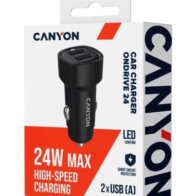Зарядное устройство Canyon 2xUSB 24W black (CNE-CCABR2AA) Винница - изображение 8