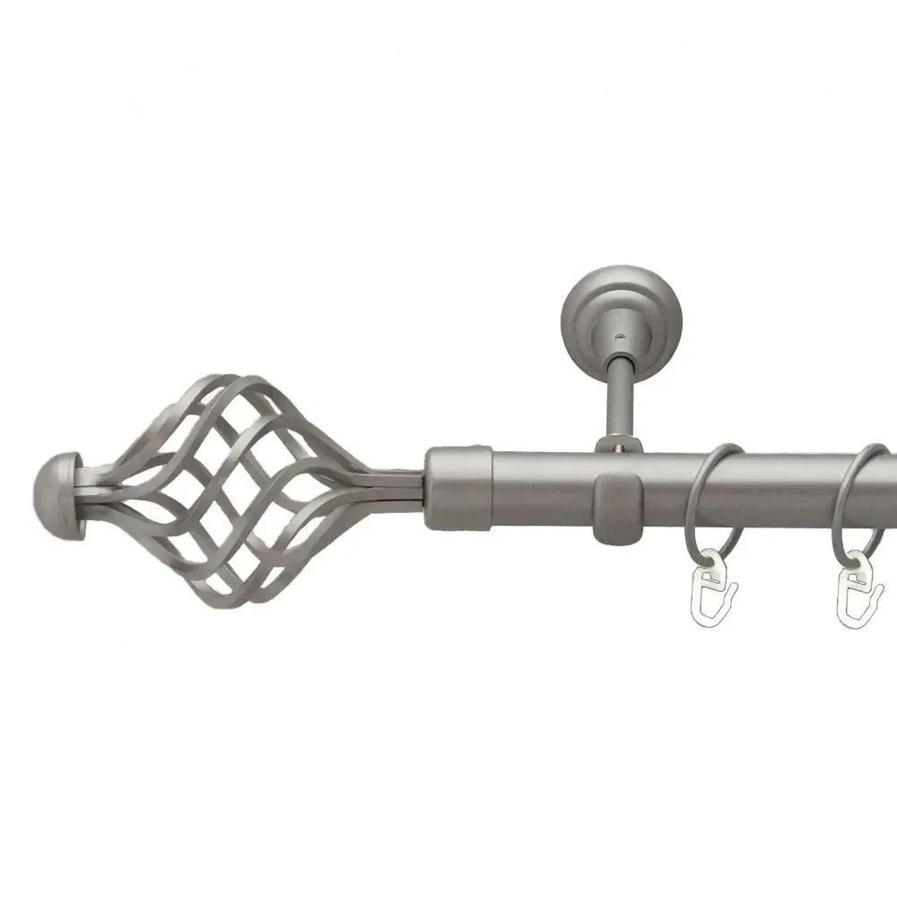 Карниз Orvit Арезо металевий однорядний відкритий Сатин 25 мм 240 см (6322009) Львів - фото 1