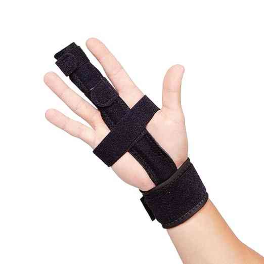 Шина-фіксатор для пальця BraceUP B493 — Подовжений ортез (Black) Луцьк