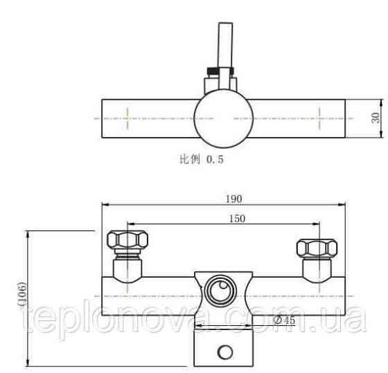 Змішувач для душу VENTA VS513NS Чернівці
