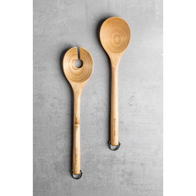 Ложка поварская KitchenAid Coreline Набір для салату, 2 шт, 30 см, береза (KQR713OHE) Винница - изображение 5