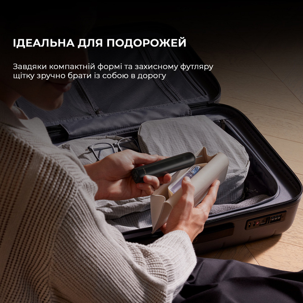 Зубна електрощітка Mova Fresh Pro Black (ATB15A-BK) ( Black ) Харків - фото 4
