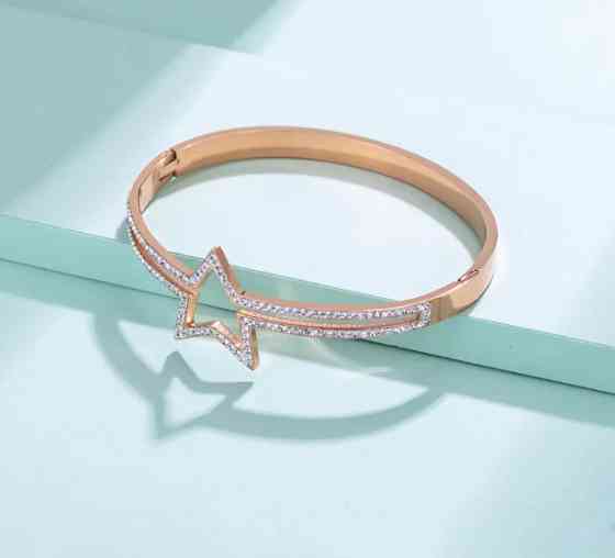 Браслет Xuping Стріла Амура 37810, довжина 19см, ширина 7мм, позолота РО Київ