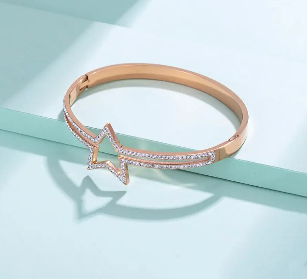 Браслет Xuping Стріла Амура 37810, довжина 19см, ширина 7мм, позолота РО Київ - фото 1