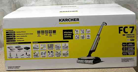 Вертикальный Пылесос: (1в1) моющий: Karcher FC7 Cordless Premium White. Киев
