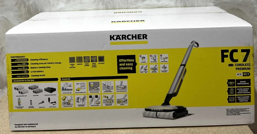 Вертикальный Пылесос: (1в1) моющий: Karcher FC7 Cordless Premium White. Киев - изображение 2