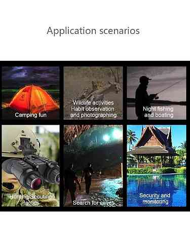 Тактичний бінокль нічного бачення NV8300 Super Light HD 36MP 3D 4K (до 500м) Вінниця