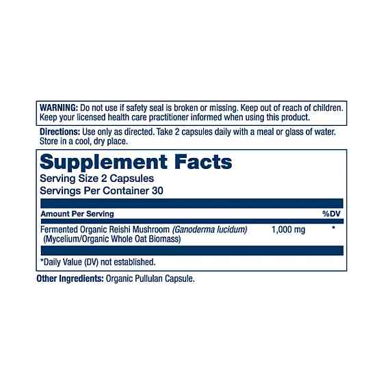 Екстракт гриба Рейші Org Grown Fermented Reishi 1000mg 60 caps Київ