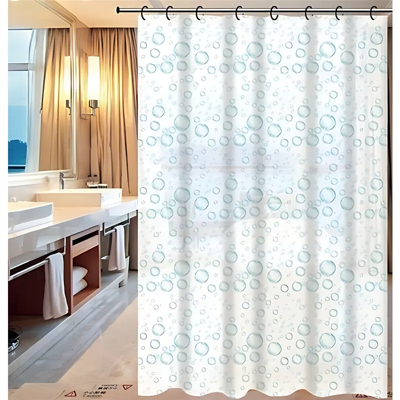 Шторка для ванной Zerix SCP-003-180x180 из PEVA (полиэтиленвинилацетата) (Узор 