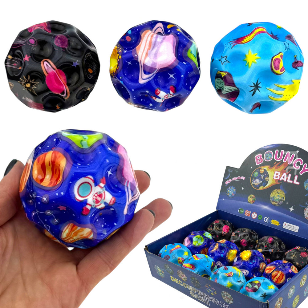 М'яч антистрес м'ялка Космос 12 шт Київ - фото 1