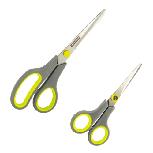 Набір ножиць універсальні (140мм/215мм) нержавіюча сталь пластикові ручки 5180 KAMILLE Житомир