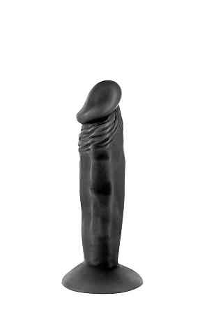 Фалоімітатор із присоскою Real Body — Real Zack Black, TPE, діаметр 3,7 см Sex Aura Київ