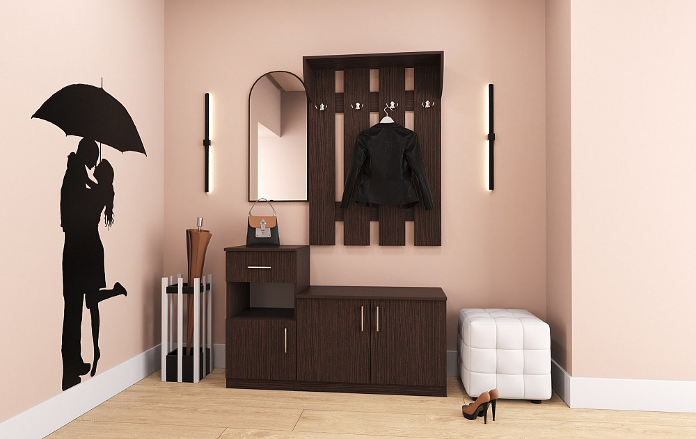 Прихожая Алиса, Венге Магия, 1200/400/1880 Львов - изображение 3