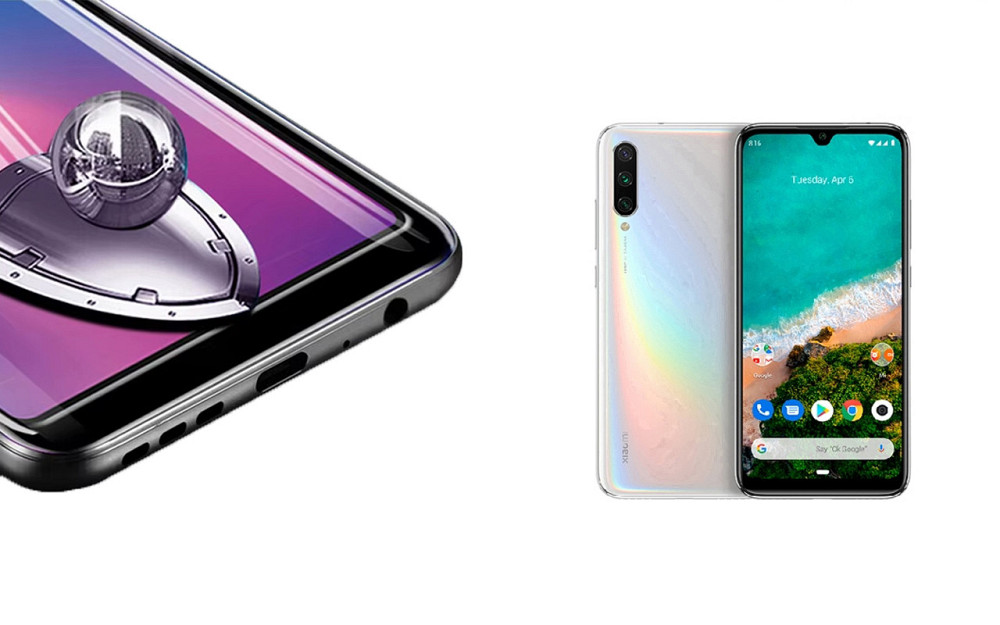 Защитное стекло DefenzoGlass для Xiaomi Mi A3 – двойная прочность Киев - изображение 2