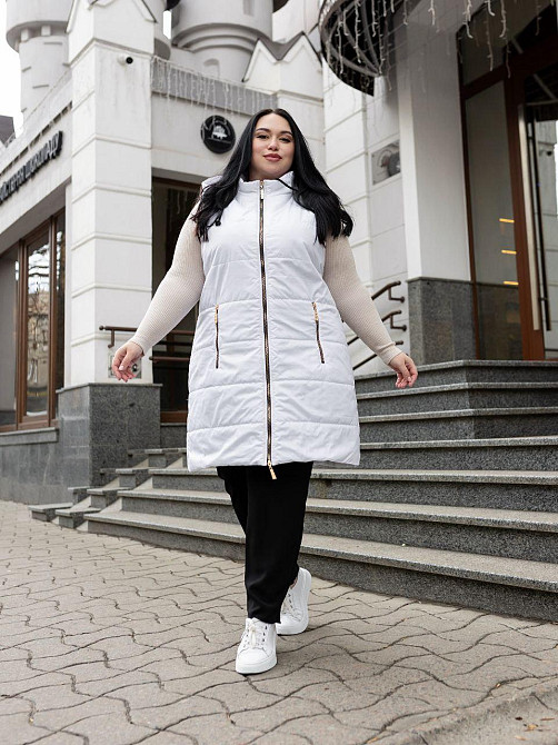 Жіночий довгий весняний жилет. 46-74р Київ - фото 4