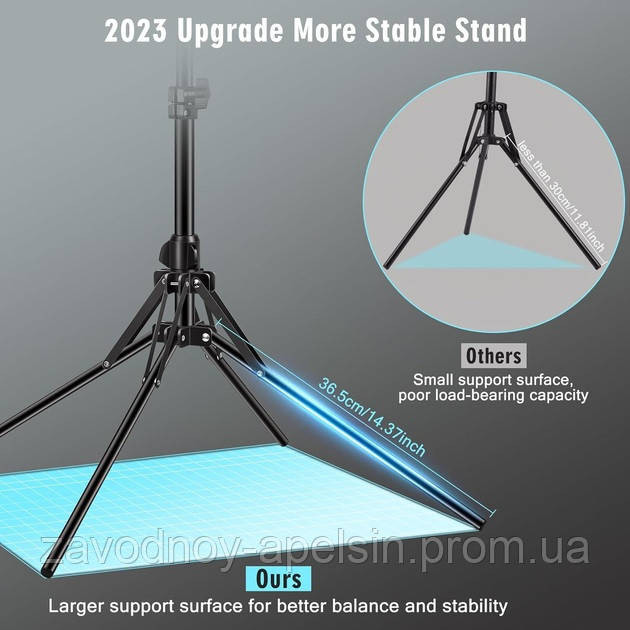 Кольцевая лампа со штативом 320мм 12.6