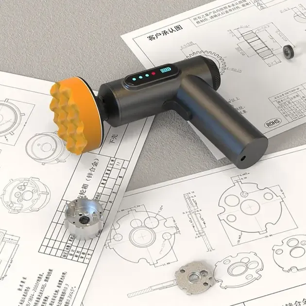 Ручная полировочная машинка Lesko LY-02 для авто аккумуляторная для полировки чистки машины 3 диска USB Коломыя - изображение 3
