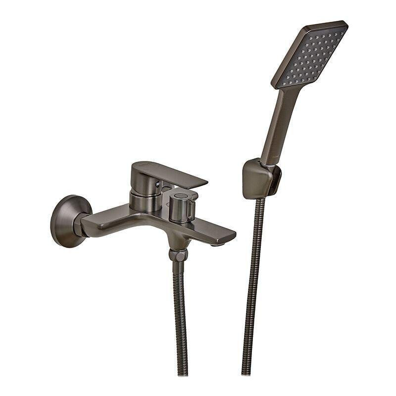 Смеситель для ванны HAIBA ALEX 009 euro GRAPHITE короткий Харьков - изображение 1