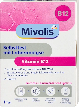 Mivolis Selbsttest mit Laboranalyse Vitamin B12 1 Anwendung Миволис Самотестирование с лабораторным анализом витамина B12 Львов