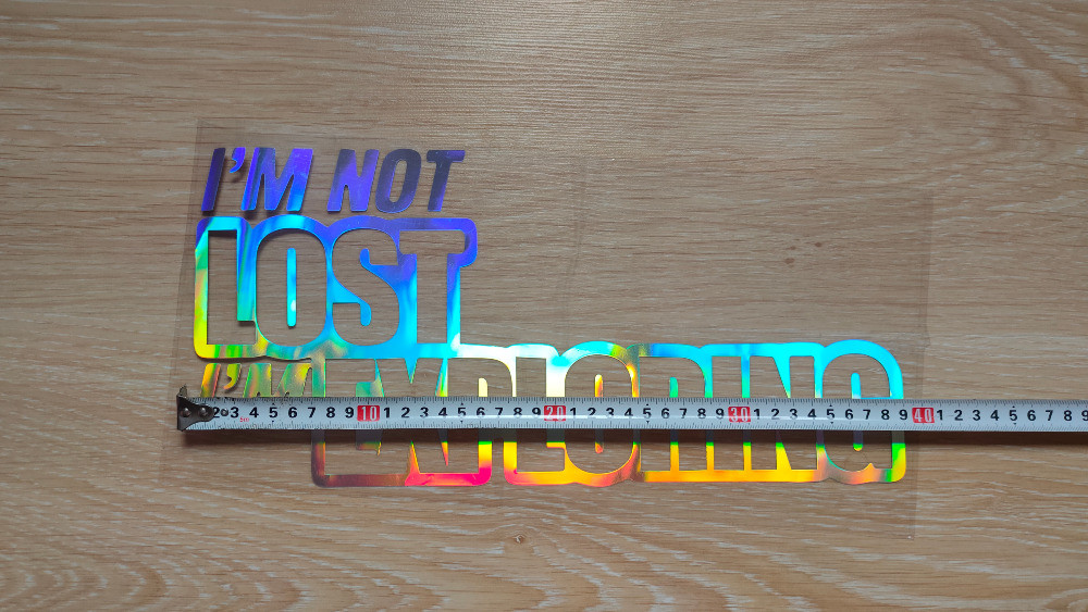 Наклейка на авто im not lost im exploring Київ - фото 2