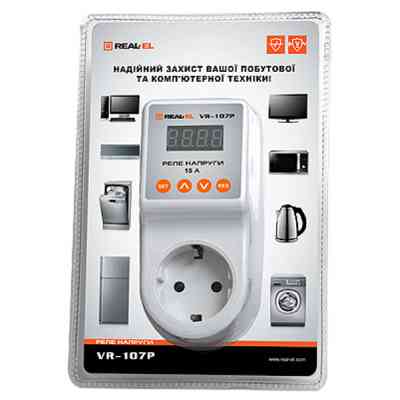Реле напруги REAL-EL VR-107P, white (EL122300008) Вінниця