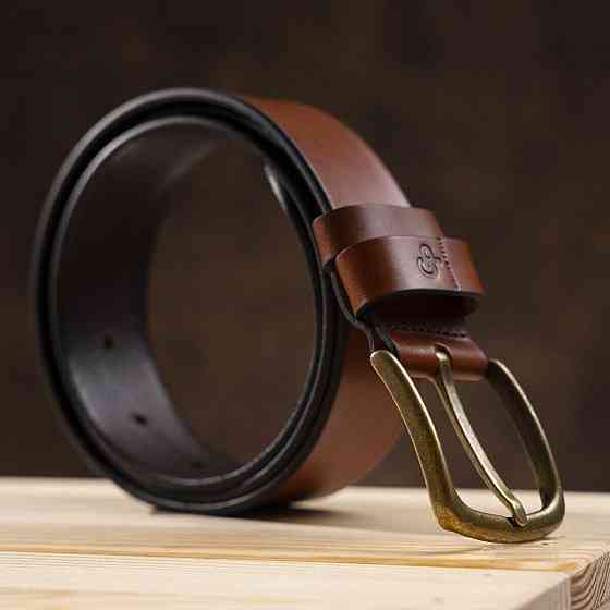 Ремень мужской Grande Pelle 11060 Коричневый Киев