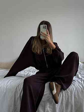 Жіночий трендовий костюм з турецького трикотажу oysho Шоколад Одеса