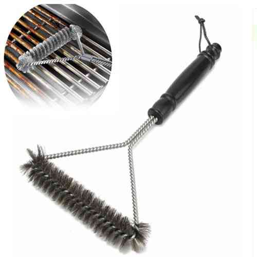 Трехсторонняя щетка для гриля с удобной ручкой Киев