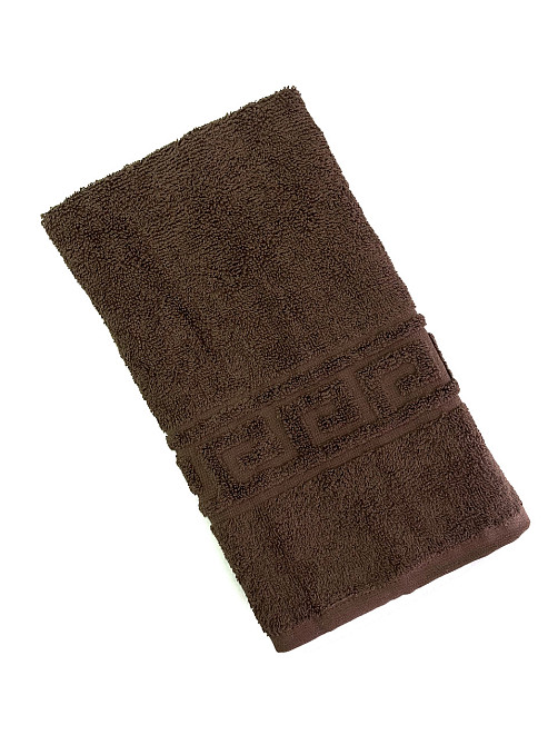 Махровий рушник Ideal Textile Greek 33х60 см коричневий (56860584) Чернівці - фото 1