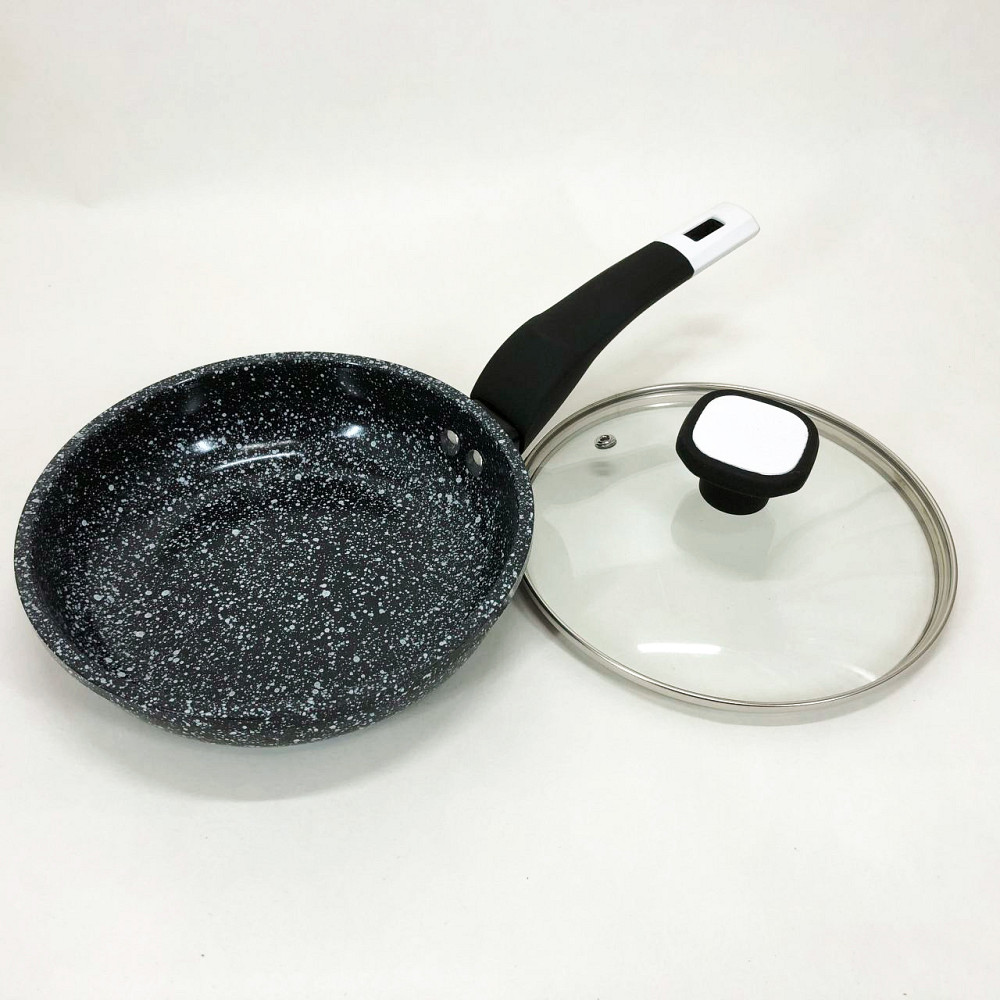 Алюминиевая кастрюля сковорода UNIQUE, Стальная воздушная сковорода для жарки без масла QM-35 Львов - изображение 7