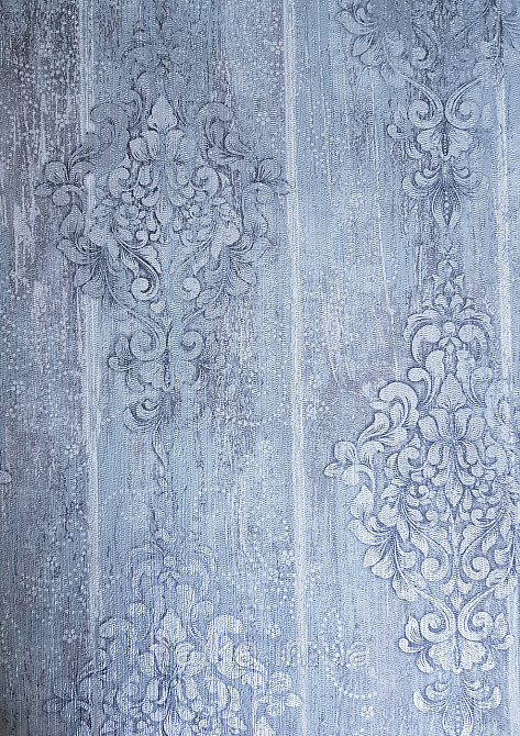 Шпалери вінілові на флізеліні гарячого тиснення DU&KA 1.06х10 вензель основа під штукатурку сірі коричневі Київ - фото 2