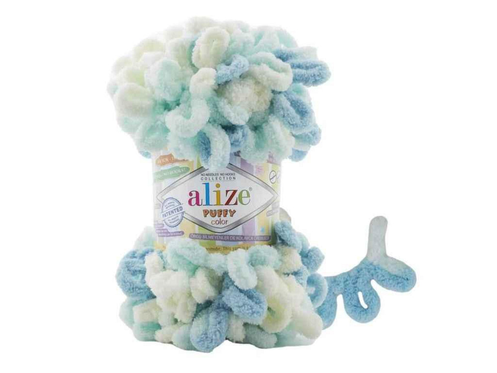 Пряжа Puffy Color 6461 5шт/уп 100% Мікрополіестр 100г 9м ТМ ALIZE Київ - фото 1