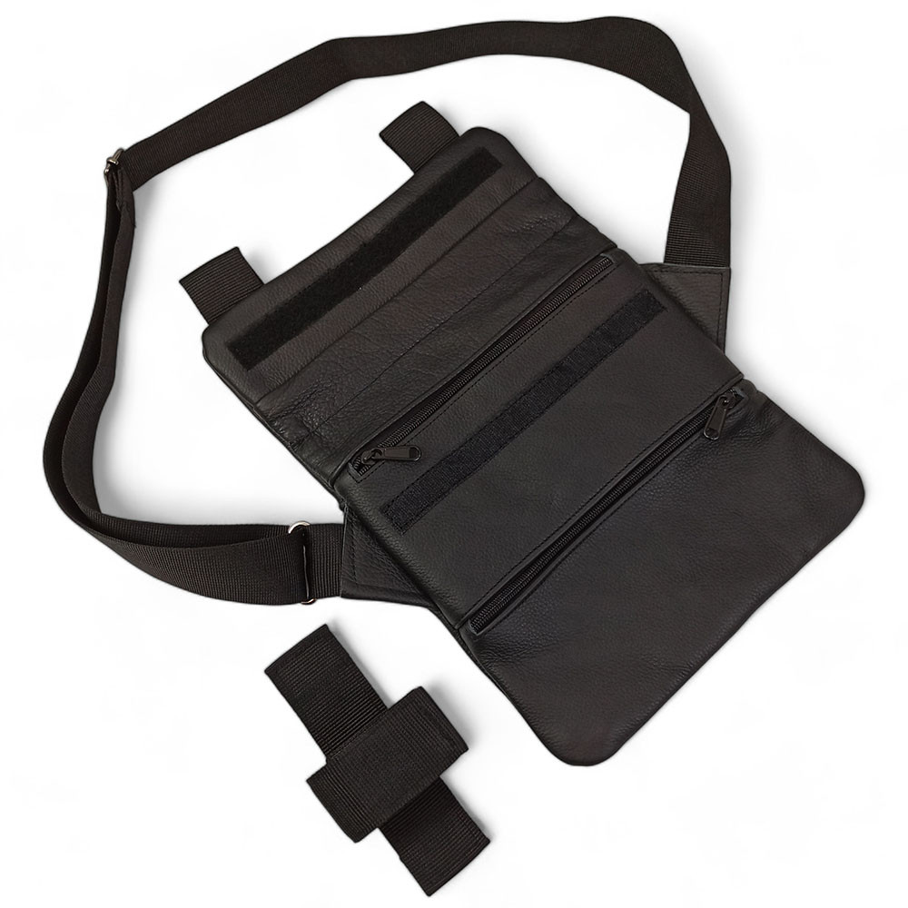 Набор 2В1. Кожаная сумка с кобурой + фонарик профессиональный POLICE BL-X71-P50 CP-36 Львов - изображение 3