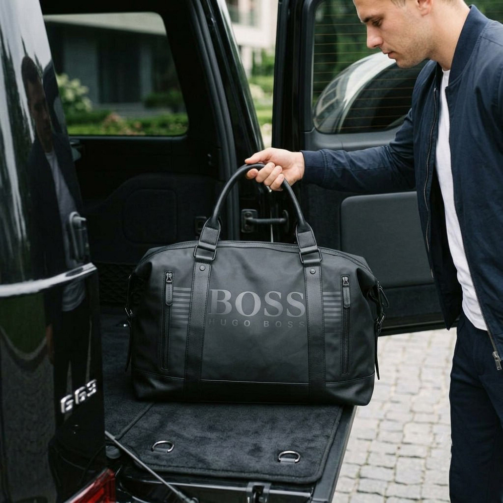 Мужская брендовая дорожная, спортивная сумка H.Boss (1008) Киев - изображение 2